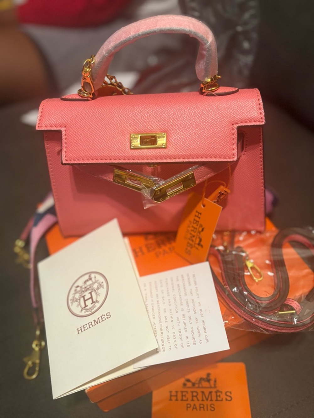 Pink Mini Top-Handle Bag